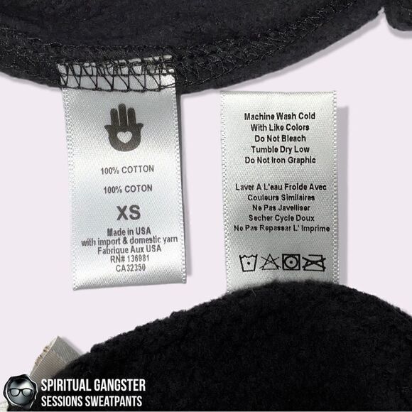 SPIRITUAL GANGSTER WOMEN LOVE YOURSELF SESSIONS JOGGER SWEATPANTS VINTAGE BLACK - Picture 12 of 16